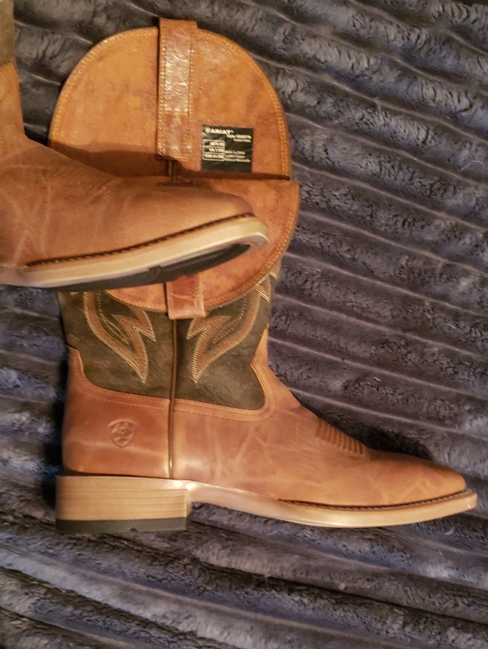 Ariat Brown Leather Western Cowboy Boots